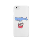 Famille de baleines(ファミールデバレーヌ)の空の旅（カラー） Smartphone Case