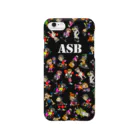 ASB boxingclub SHOPのASBスタッフキャラクターアイテム（黒） Smartphone Case