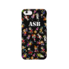 ASB boxingclub SHOPのASBスタッフキャラクターアイテム（黒） スマホケース