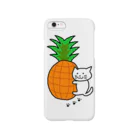 えかきにゃんこのお店♪のしろねことパイナップル Smartphone Case