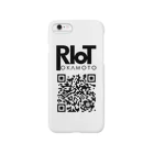 Riot岡本公式ストアのアーティストロゴ＆QRコード Smartphone Case