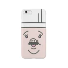 TONKATSU GOODS SHOPのOJISAN FACE CASE Smartphone Case