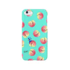 BenizakeのFruit series!! -peach- light blue Smartphone Case