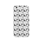 ブロンマのgeometric_pattern01_grey スマホケース