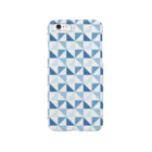 ブロンマのgeometric_pattern01_blue スマホケース