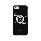 IENITY / MOON SIDEの【MOON SIDE】 Creepy Cat #Black Smartphone Case