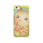 カラフルミホのイチゴと猫 Smartphone Case