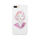 mina ￤ イラストのpink  ボブヘア Smartphone Case