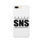 8garage SUZURI SHOPのnoisy SNS [Black] スマホケース