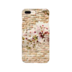 Una Villa Shopの煉瓦と桜1 Smartphone Case