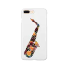  ふじねこ屋のflower saxophone Smartphone Case