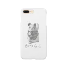 Katsurako かつらこ (鯛茶漬け)のかつらこの猫ぶえ　白黒 Smartphone Case