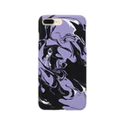 xsmmsxのMARBLE01：purple×black スマホケース