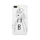 モノトンアルファベットのB子のコーヒー Smartphone Case