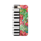 ivy,s shopのピアノ　鍵盤　ボタニカル Smartphone Case