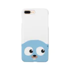 moriのチラッと見てるGopherくん(半身) Smartphone Case