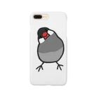 243のかしげる文鳥　桜文鳥 Smartphone Case