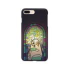 アルバトロスデザインの聖パロット教会・セキセイインコ（白） Smartphone Case