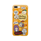 大阪人狼ラボのゆるかわ人狼くんわいわいオレンジ Smartphone Case