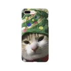 kmgrnewtの嫌そうな顔の猫 スマホケース