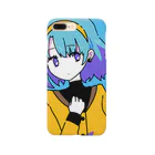 かる の しょっぷのレトロポップガール　あお Smartphone Case