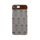 つゆくさ色の小間切れの茶色のヤツメウナギ Smartphone Case