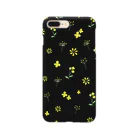 harufのyellow flower (black) スマホケース