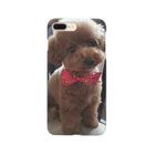 コロ。COLOM.犬いぬdogリボングッズ.のトイプードル【アンジー犬】#55 Smartphone Case