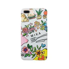 お台場ローズベイデザインの名前入りオーダー アミューズフラワー Smartphone Case