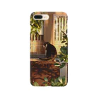 PayPayの夕日に佇む猫 Smartphone Case