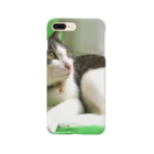 にゃん福堂　猫雑貨のお店のハチワレ猫 ムン Smartphone Case