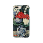 Art Baseのポール・セザンヌ / 1874 /Still life, Delft vase with flowers / Paul Cezanne Smartphone Case