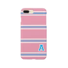 RUMA HOLIDAYのcollege"A" pink×blue スマホケース