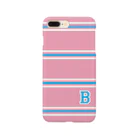 RUMA HOLIDAYのcollege"B" pink×blue スマホケース