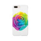 ゆるい猫ちゃんSHOPのRainbow rose(Single) Smartphone Case