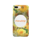 カラフルマルシェの薔薇のリース　イエロー　friendship Smartphone Case