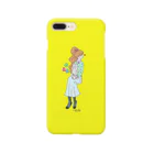 ヒロミンゴフラミンゴの女の子と猫 Smartphone Case