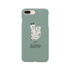 SLOTHY（スロッシー）のSLOTHY case スモーキーグリーン スマホケース