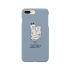 SLOTHY（スロッシー）のSLOTHY case スモーキーブルー スマホケース