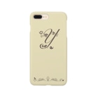 sonoteniのアルファベット　イニシャル　ボタニカル　クリーム　Y #204 Smartphone Case