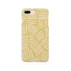 SANKAKU DESIGN STOREの不揃いアミアミ YELLOW。 Smartphone Case