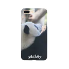 gackeyの背伸び PANDA スマホケース