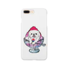 犬グッズの店しえるぶるーのかき氷ワンちゃん　氷イチゴ　ペキニーズ　ホワイト Smartphone Case