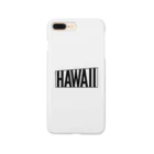 オヤジSHOPのTrapezoidal frame 【Hawaii】 ホワイト Smartphone Case