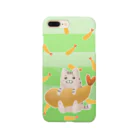 れらるきゃっとのエビフライとネムレナイネコ（黄緑） Smartphone Case