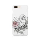 鳥世界のオカメインコと花 Smartphone Case