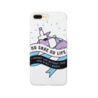 SANKAKU DESIGN STOREのNO SAKE NO LIFE。 レトロな紫×青 スマホケース