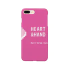 ハート&ハンドのHeart & Hand ピンク スマホケース