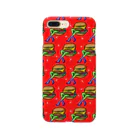 Mieko_Kawasakiのハッピーハンバーガータイム　AO 赤 Smartphone Case