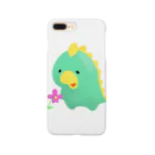 佐藤はるまきの恐竜ザウルスと花 Smartphone Case